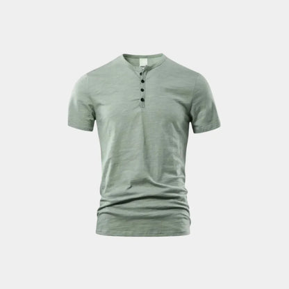 Essential Casual Henley Neck T-Shirt