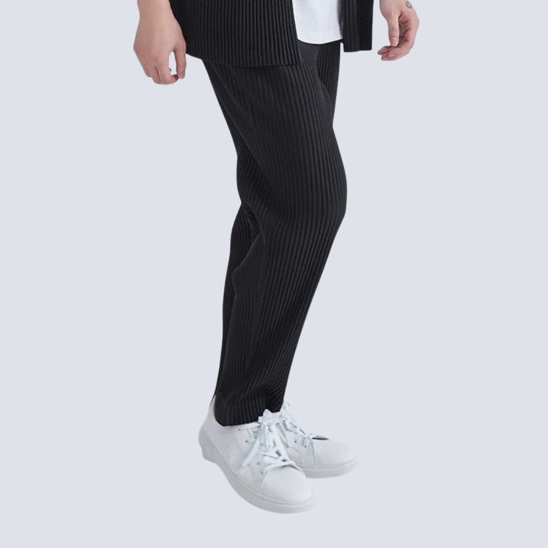 Ribbed Cotton Pantalon